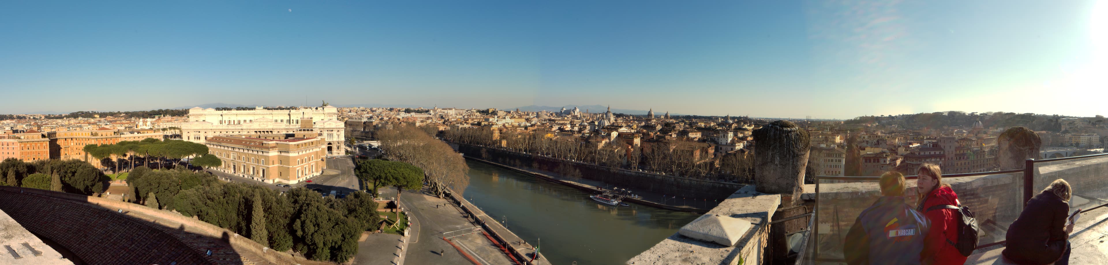 Palazzo di Giustizia di Roma visto da Castel Sant'Angelo